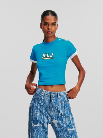 KARL LAGERFELD JEANS - Camiseta en azul: frente