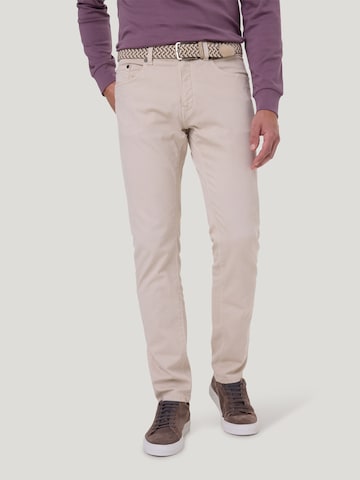 PIERRE CARDIN Tapered Jeans 'Lyon' in Beige: voorkant