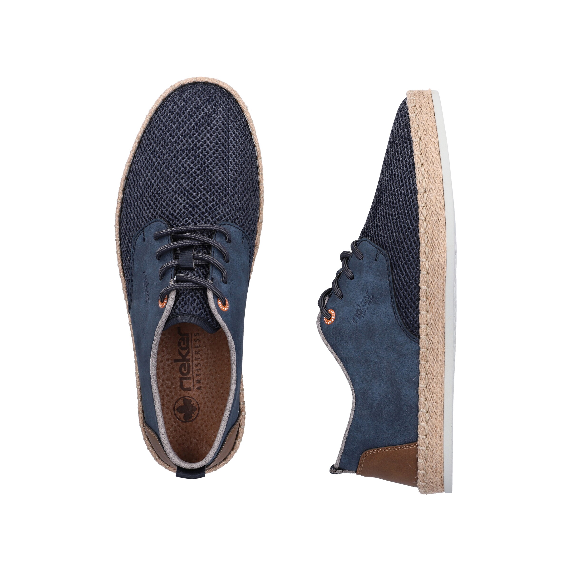 Chaussure à lacets Rieker en bleu