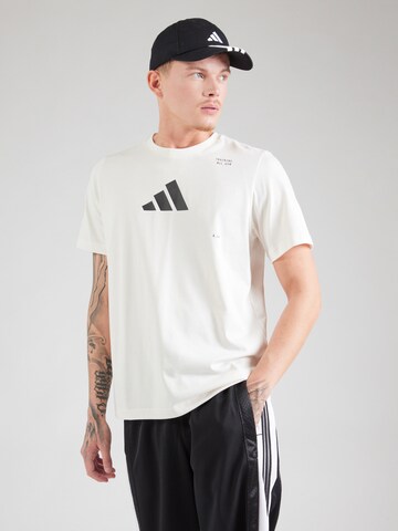Maglia funzionale di ADIDAS PERFORMANCE in bianco: frontale