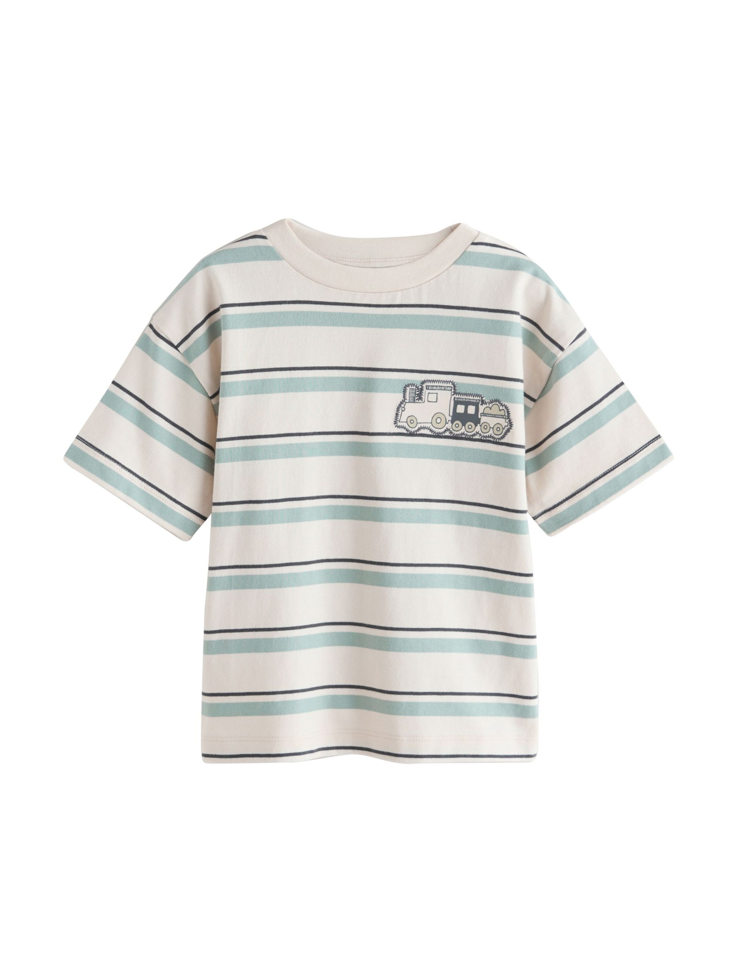 Maglietta Next di colore crema / opale / nero, Visualizzazione prodotti