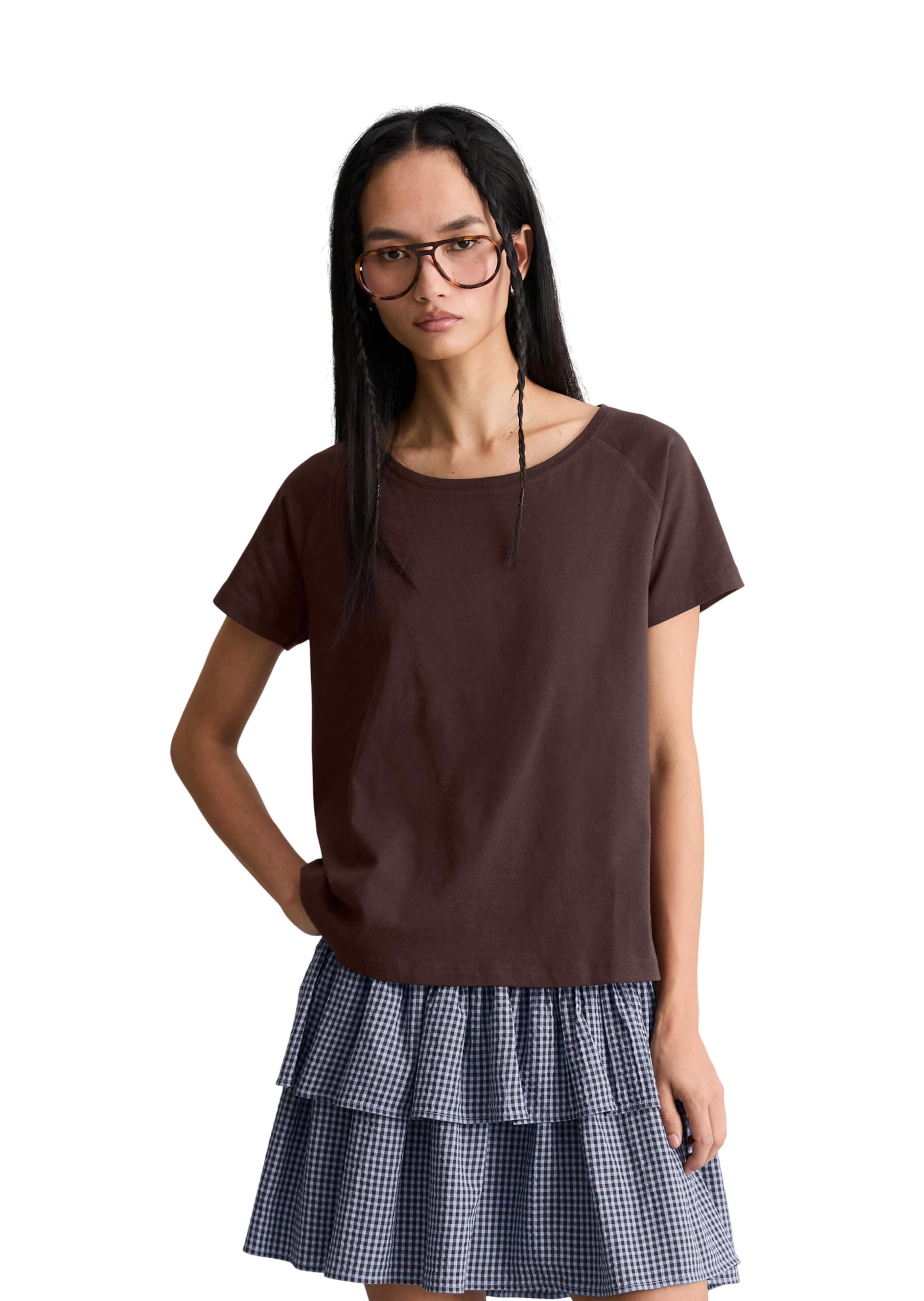 Marc O'Polo DENIM T-Shirt in Rot: Vorderseite