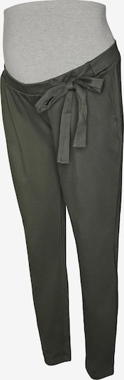 MAMALICIOUS Pantalon 'Masmini' en gris chiné / kaki, Vue avec produit