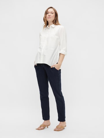 MAMALICIOUS Regular Trousers 'Cora' in Blue