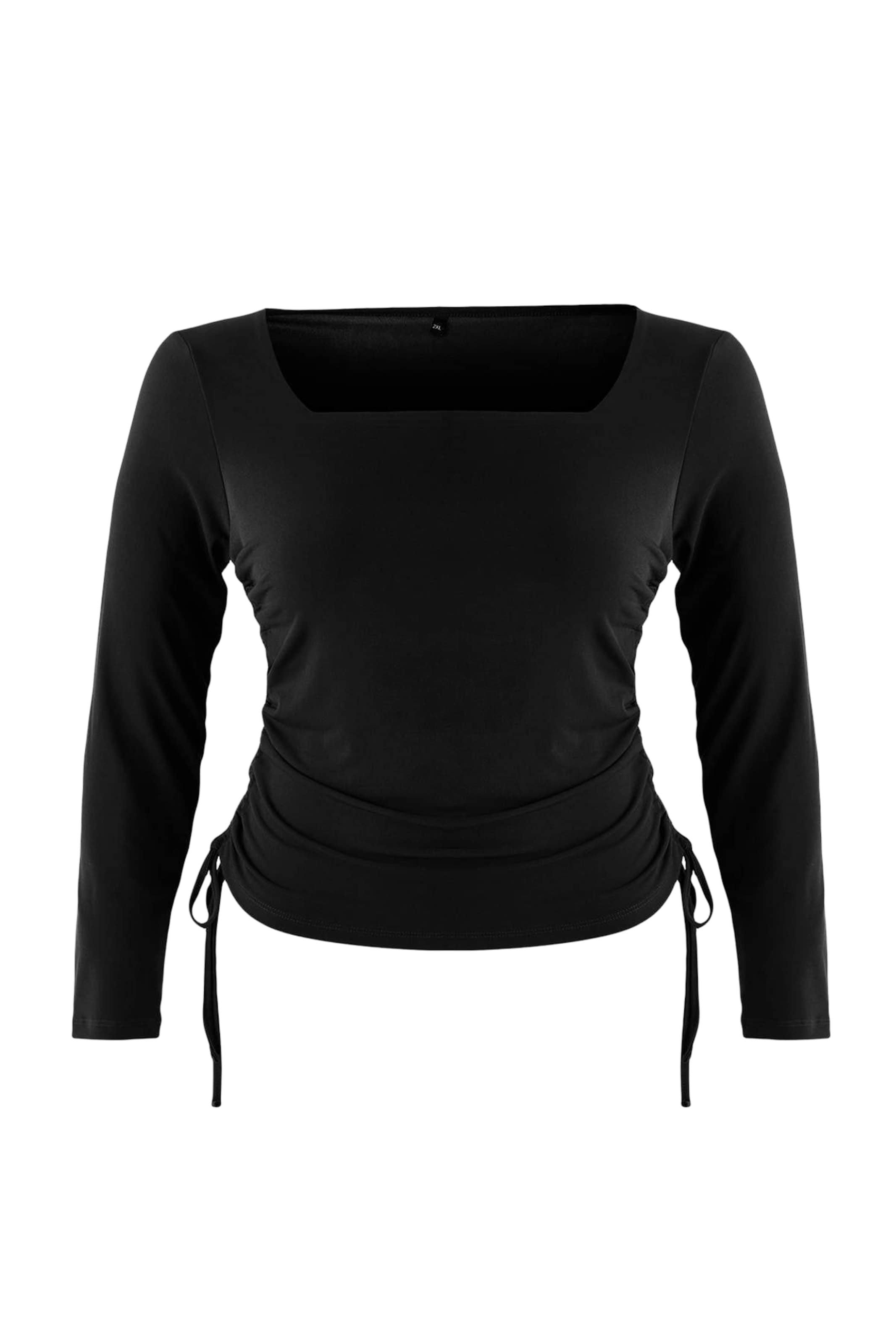 Trendyol Curve - Camiseta en negro: frente