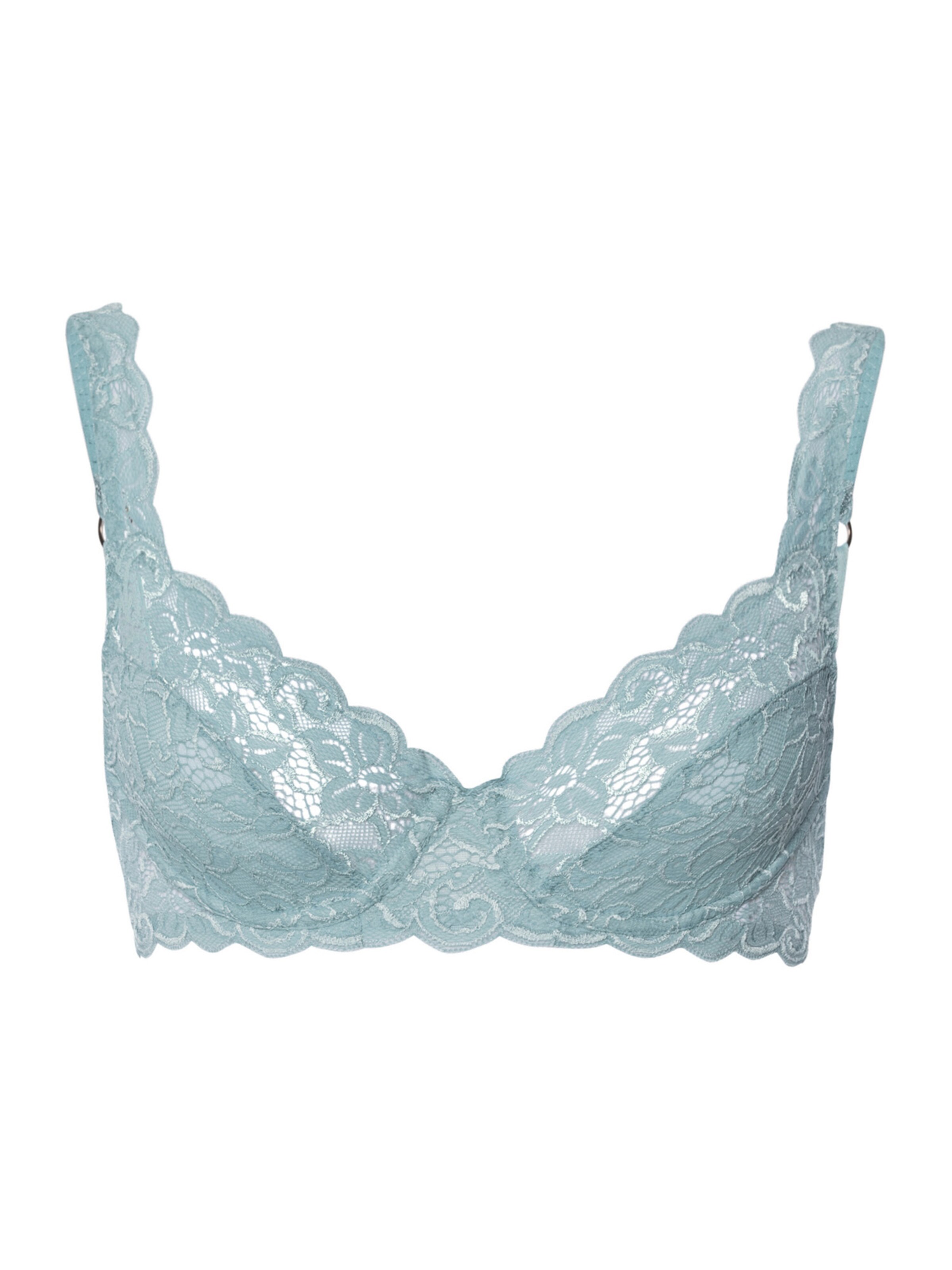 Hanro Bügel BH ' Moments ' in Blau: Vorderseite