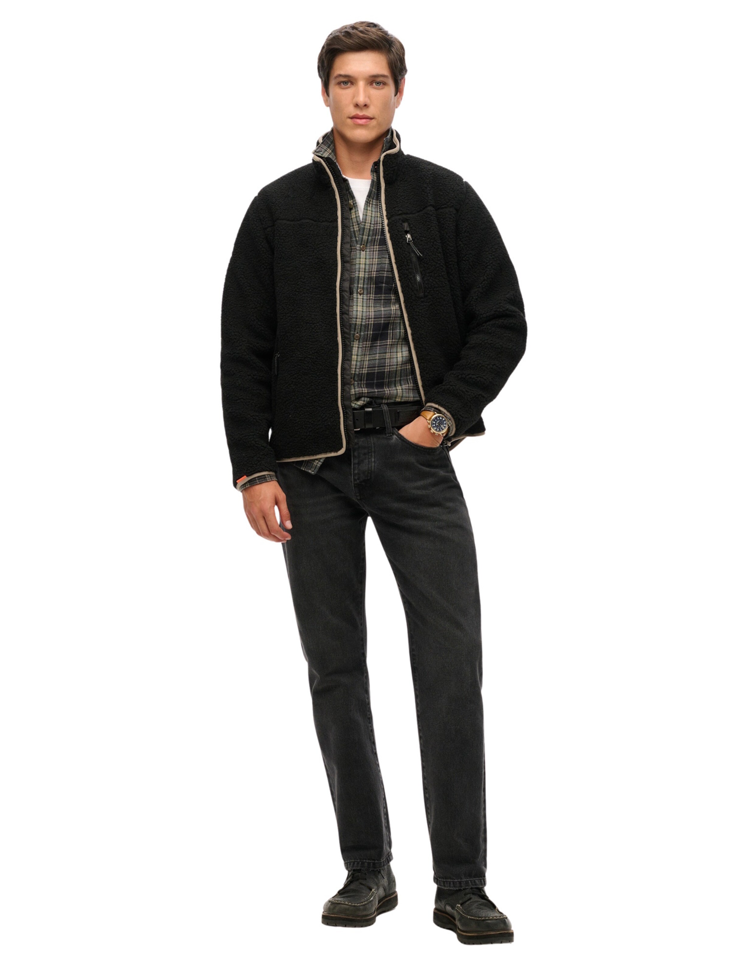 Veste en polaire Superdry en noir