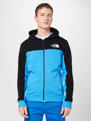 THE NORTH FACE Sweat jacket in Blue: front