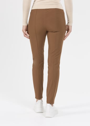 STEHMANN Slim fit Pants 'Isabel' in Brown