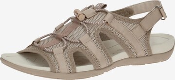 CAPRICE Hiking Sandals in Beige: front