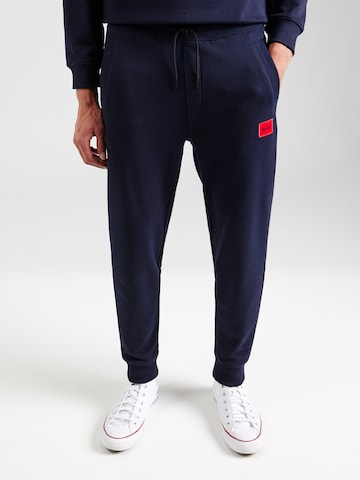 Tapered Pantaloni 'Doak' di HUGO in blu: frontale