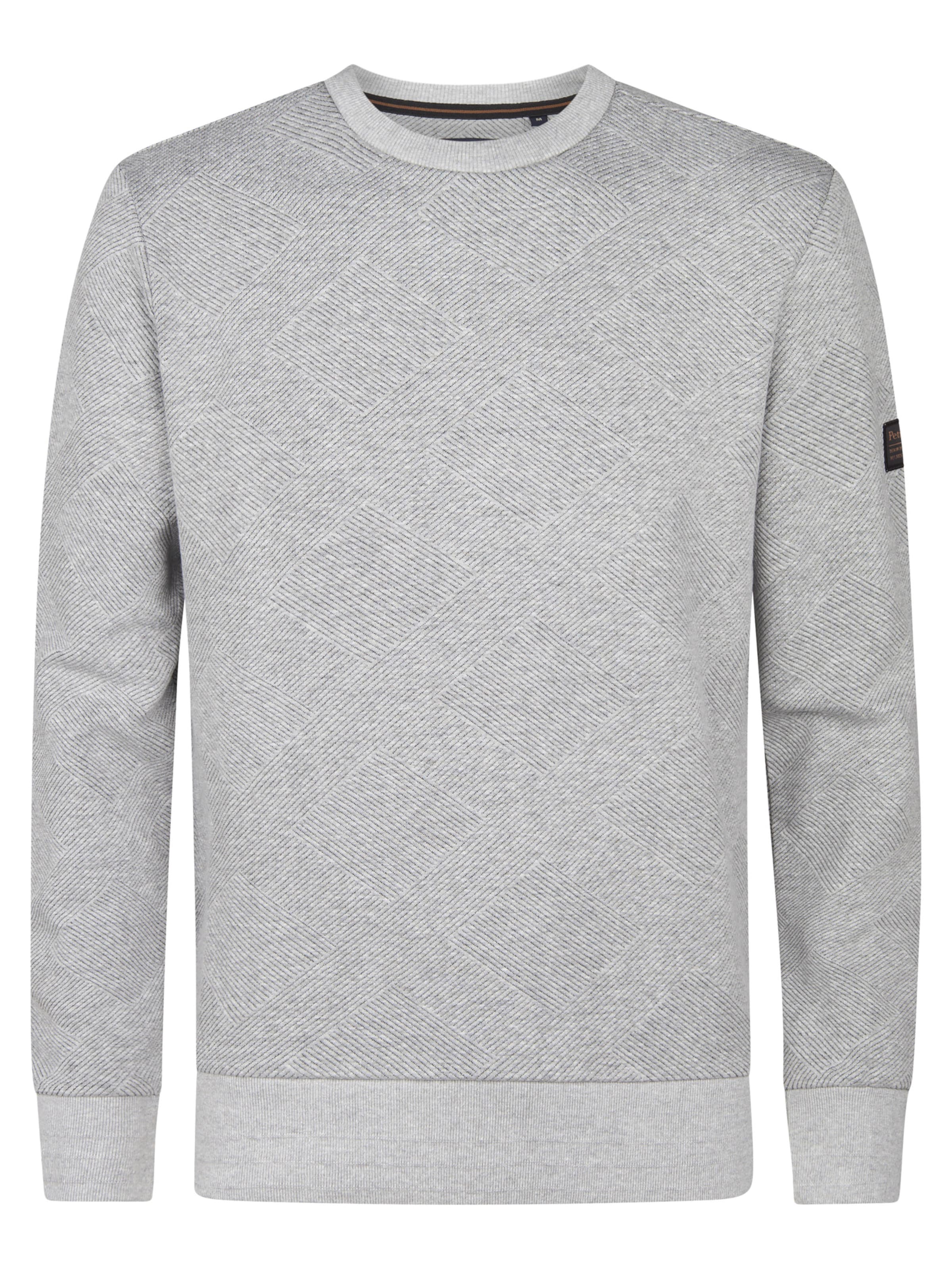 Petrol Industries Sweatshirt 'Estes' in Grey: front