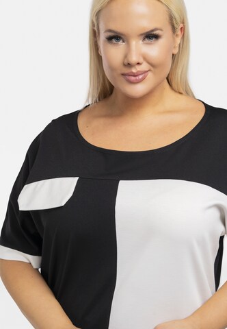 Karko Blouse ' TEYA ' in Zwart