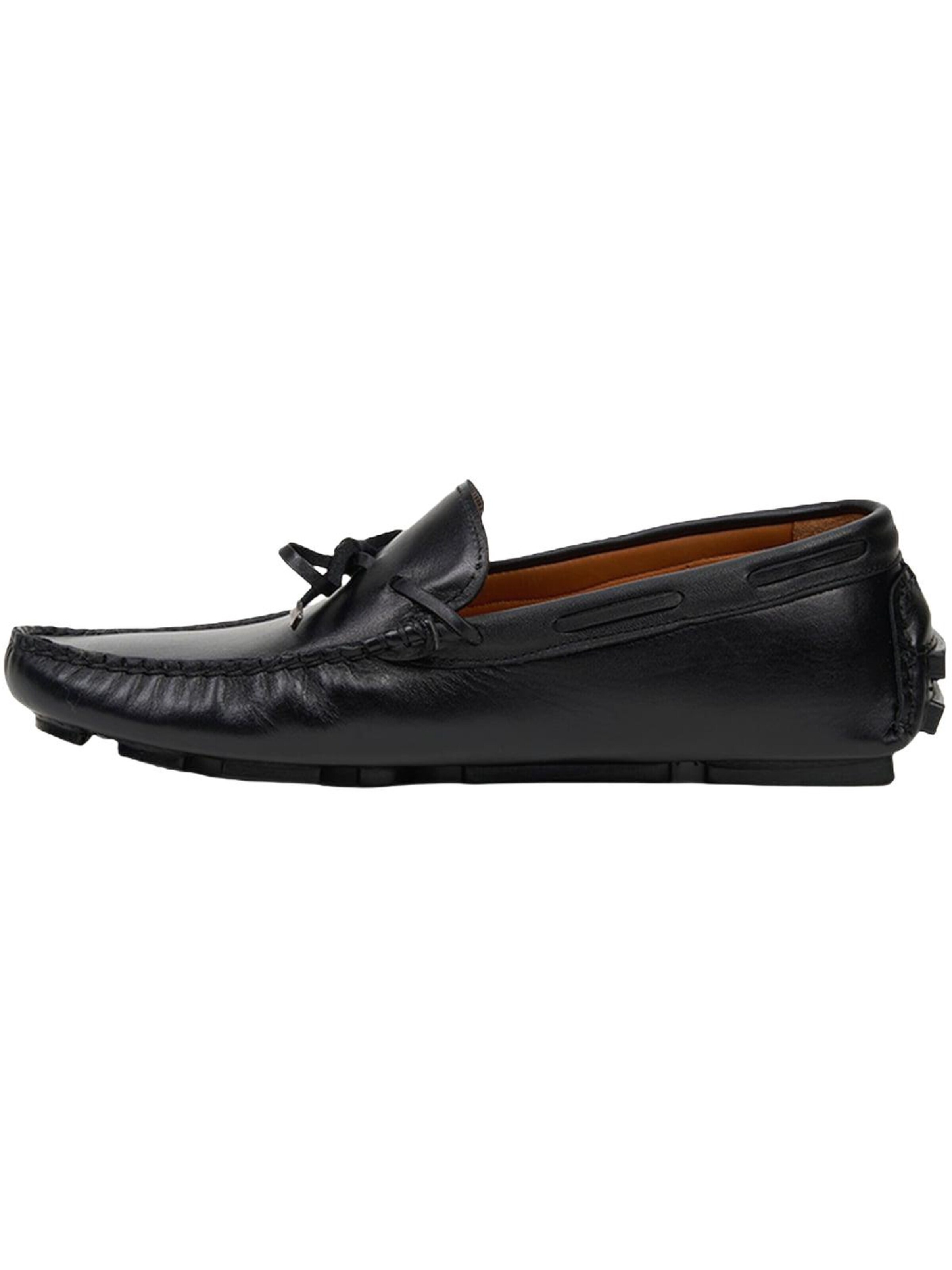 Desa Moccasins 'Slipper' in Black: front