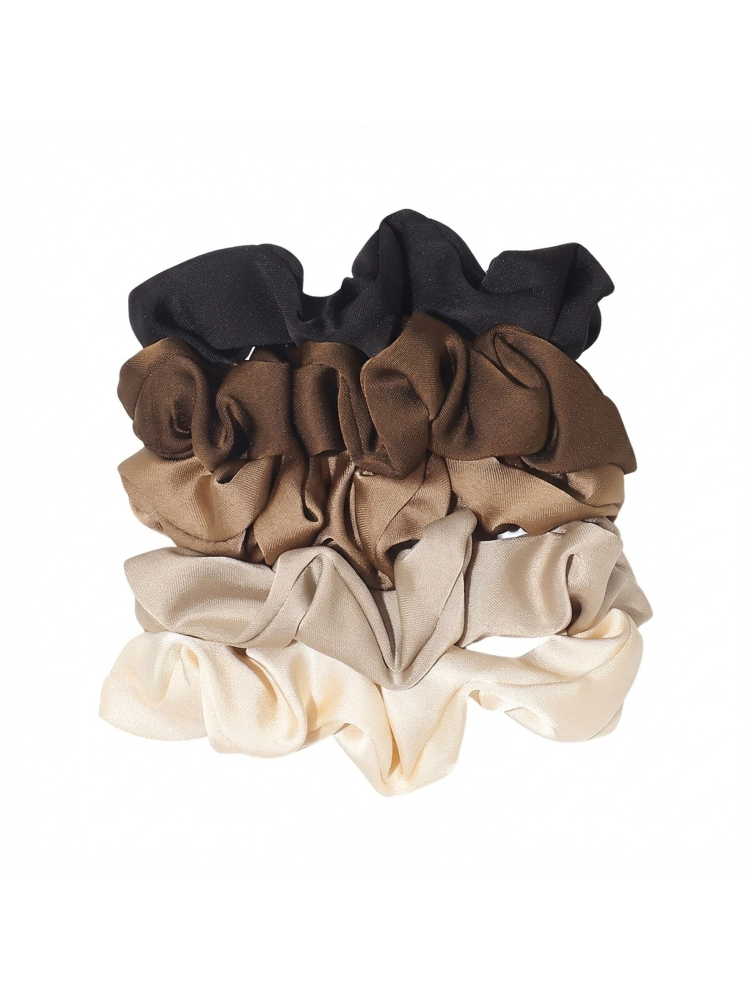 soho Hair accesoires - Bijuteria de cabelo 'Satin Scrunchie Set' em mistura de cores: frente