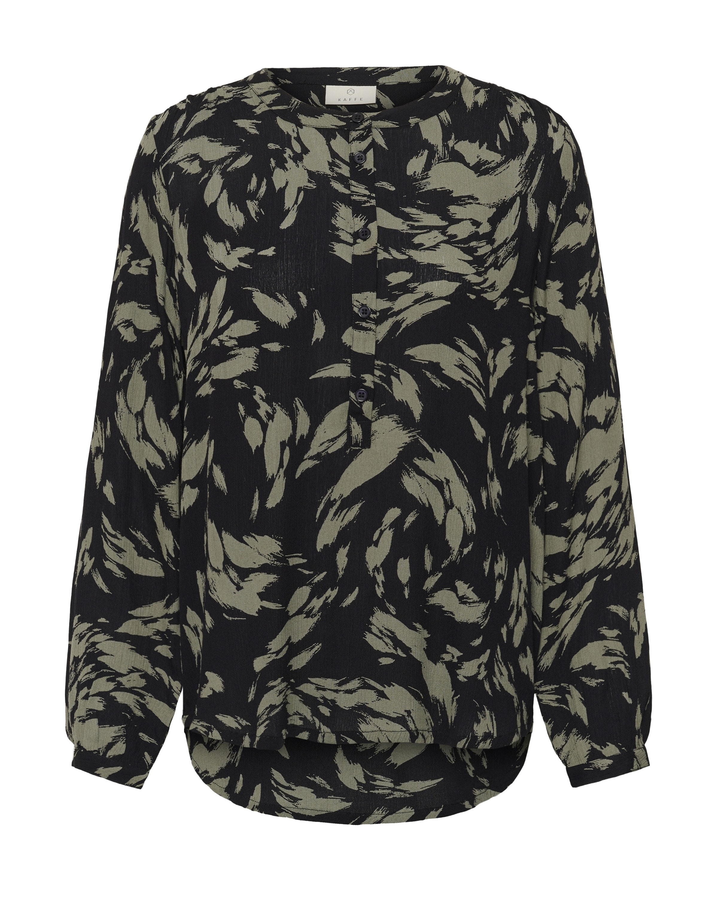 Kaffe Blouse 'Pollie' in Zwart: voorkant