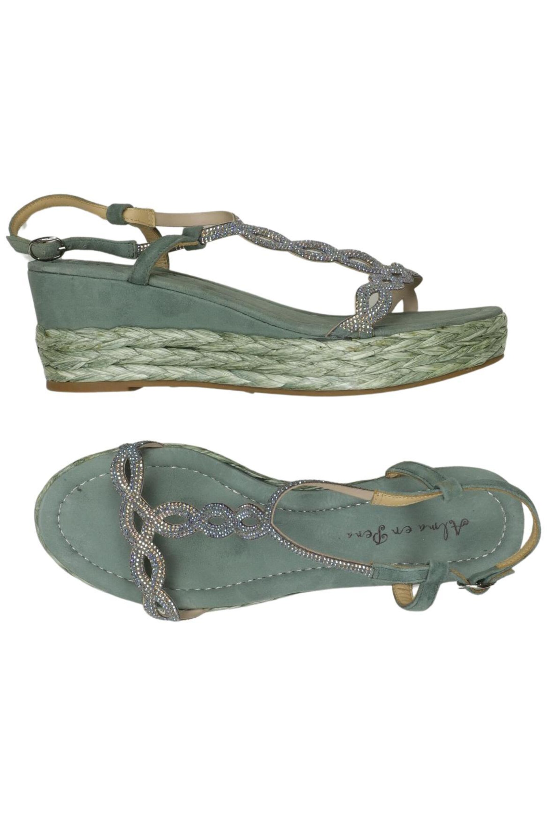 Alma En Pena Sandals & High-Heeled Sandals in 39 in Green: front