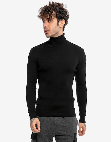 Redbridge Sweater 'Round Rock' in Black: front
