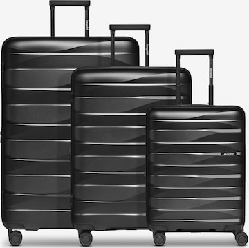 Set di valigie di Bergpfeil in nero: frontale