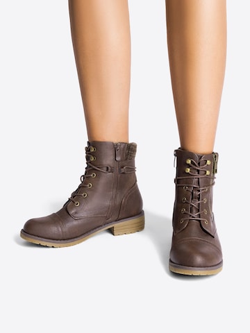 Stivaletto stringato di Dream Pairs in marrone