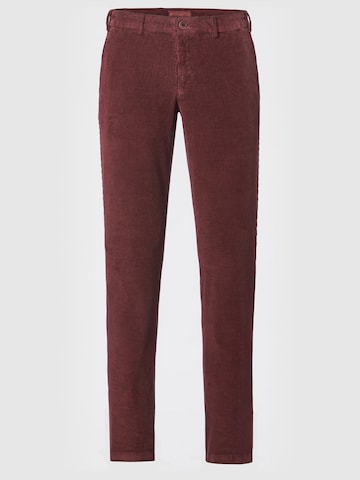 Hiltl Slim fit Chino Pants 'Tamo - Casual Corduroy' in Red: front