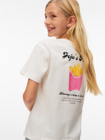 Vero Moda Girl Тениска 'VMZANDRA CATY' в бяло