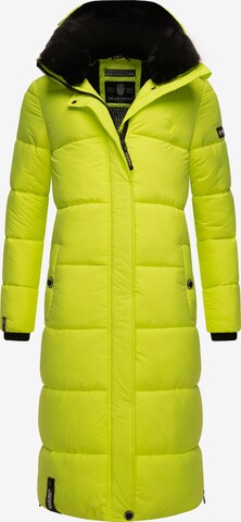 MARIKOO Winter coat in Green: front