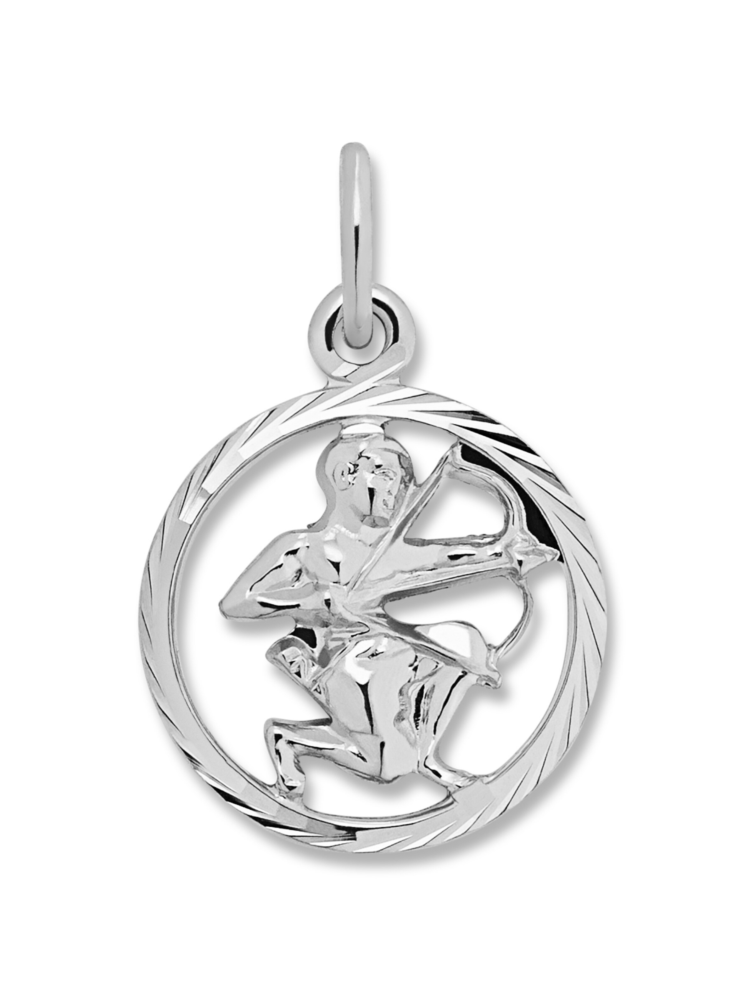 ONE ELEMENT Pendant 'Schütze' in Silver: front
