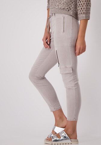 monari Slimfit Cargohose in Grau