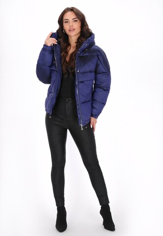 faina Winterjas in Blauw