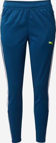 PUMA Zúžený strih Športové nohavice 'Individual BLAZE' - Modrá: predná strana