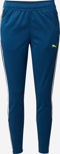 PUMA Pantalon de sport 'Individual BLAZE' en gentiane / pomme / éosine / blanc, Vue avec produit