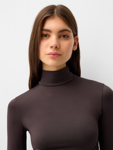 Shirtbody Bershka en marron
