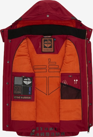 STONE HARBOUR Bodywarmer 'Egoor' in Rood