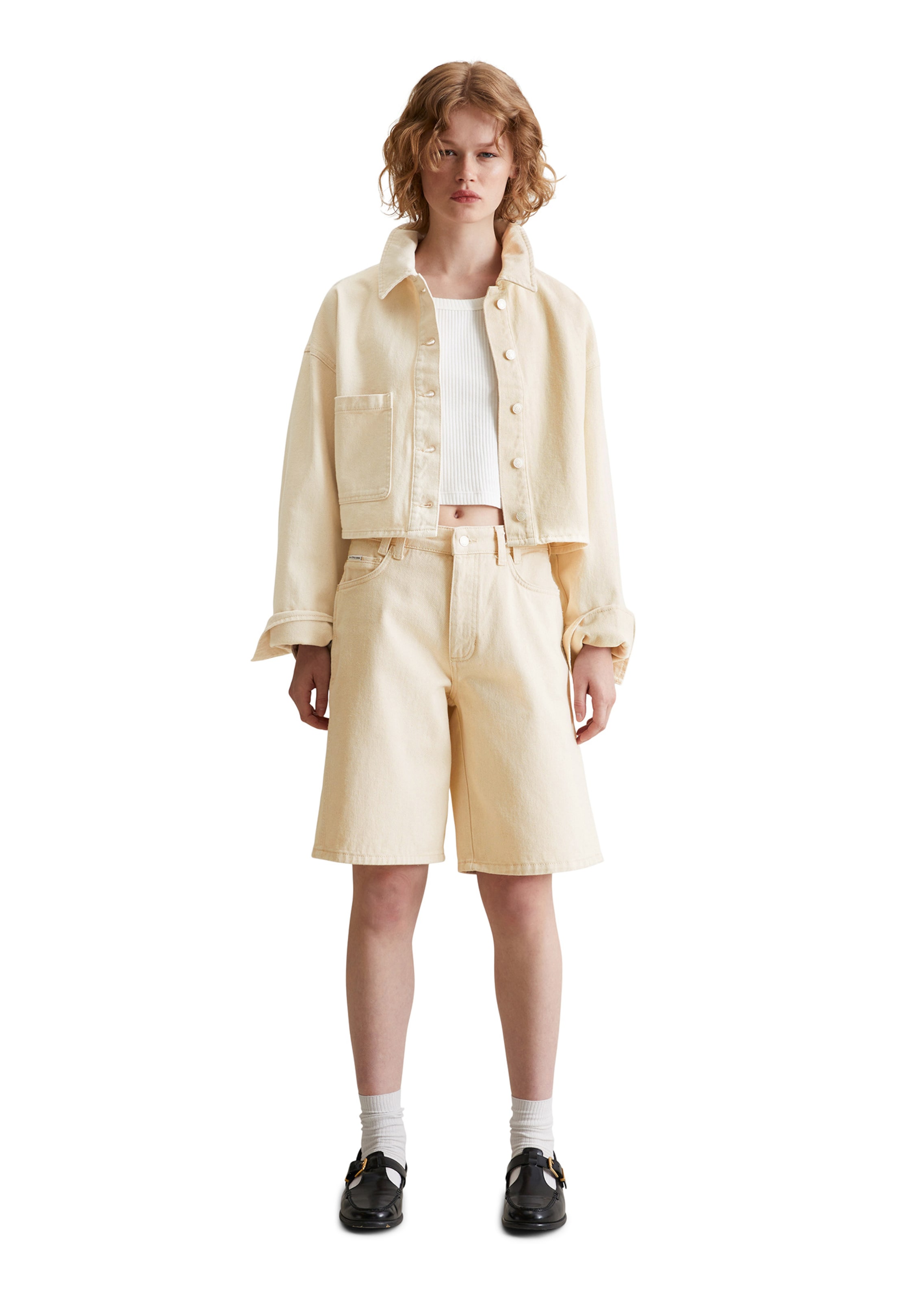 Marc O'Polo DENIM Loosefit Shorts in Weiß