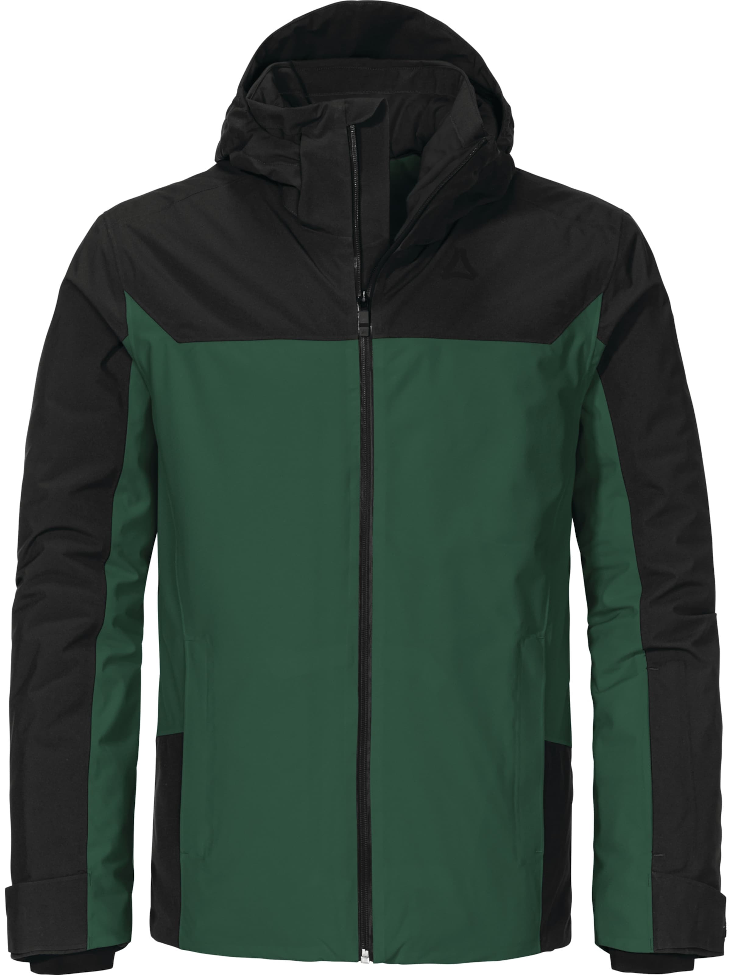 Schöffel Outdoorjas 'Zandwel MNS' in de kleur Spar / Zwart, Productweergave