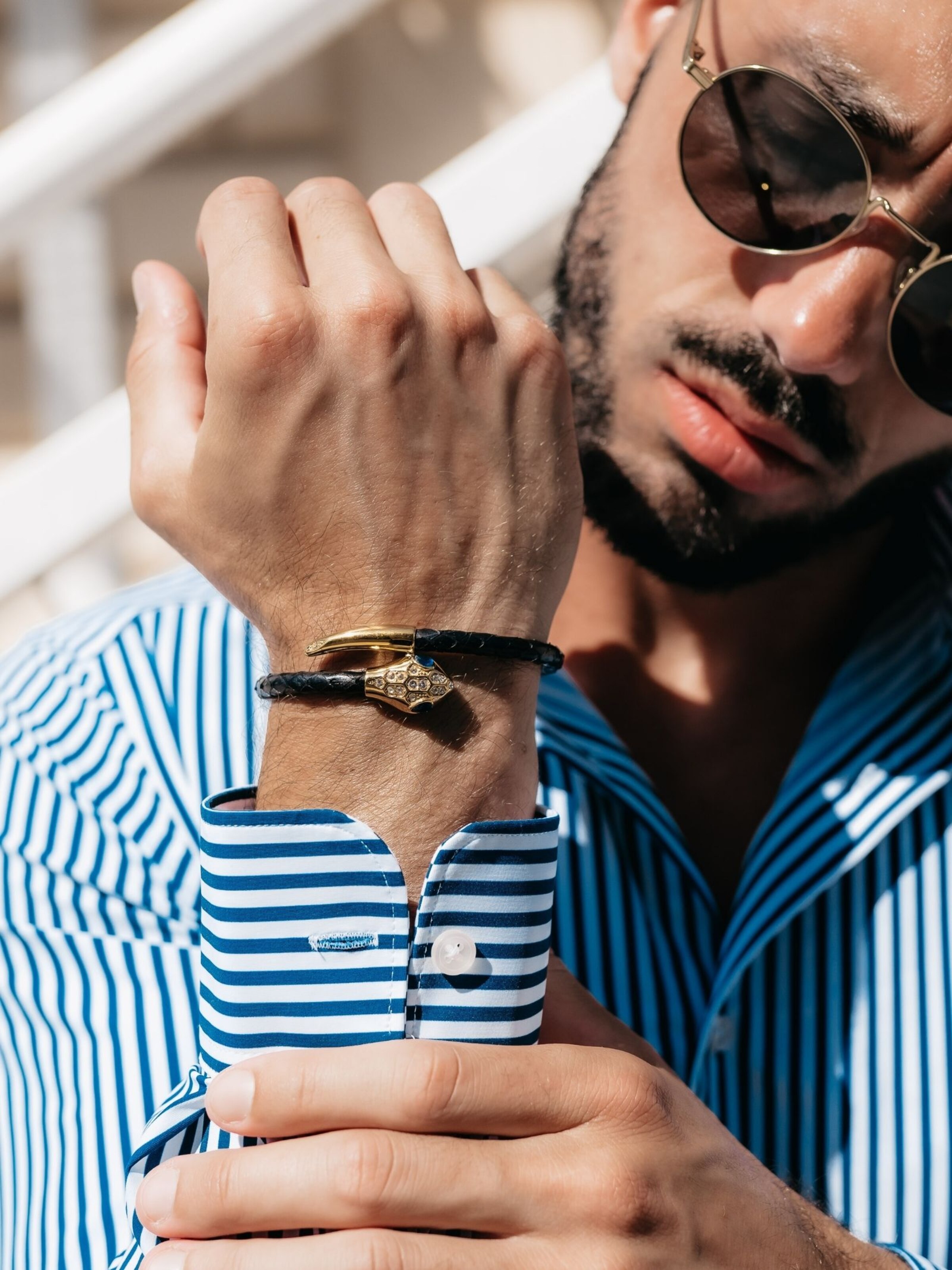 Bracelet 'Snake Head' GT Collection en mélange de couleurs