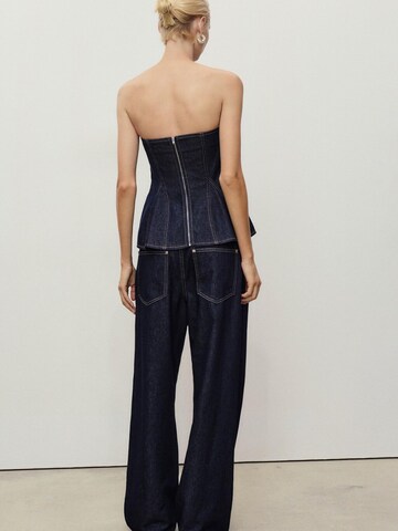 MANGO Wide leg Jeans 'TONY' in Blue