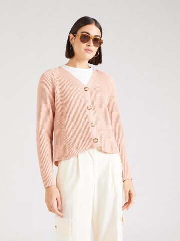 PIECES Knit Cardigan 'Silla' in Pink: front