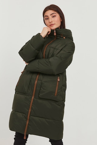 b.young Winter Coat in Green: front