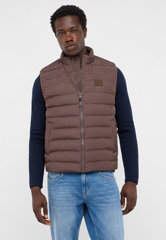 MUSTANG Vest ' Style Dublin ' in Brown: front