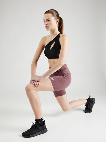new balance Skinny Sportovní kalhoty 'Essentials Harmony' – hnědá