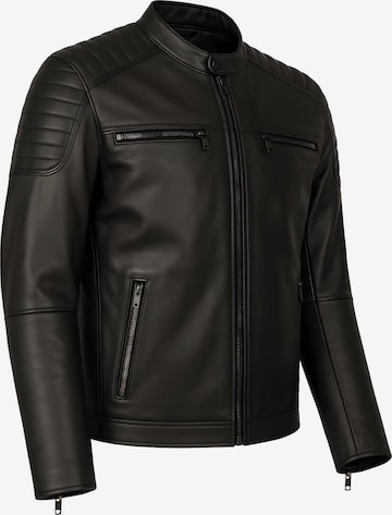 Veste mi-saison 'HARRISSON' CYCAS D'OR en noir : devant