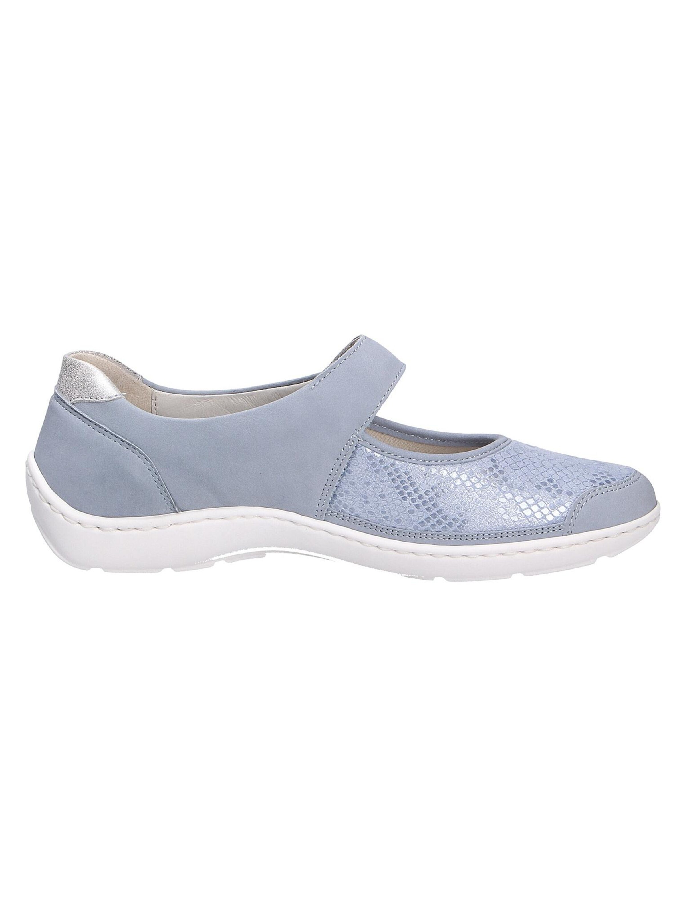 WALDLÄUFER Strap ballerina 'Henni' in Grey