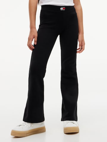 TOMMY HILFIGER Flared Leggings in Zwart: voorkant