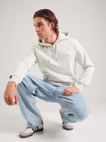 Superdry Μπλούζα φούτερ 'Essential' σε γκρι: μπροστά