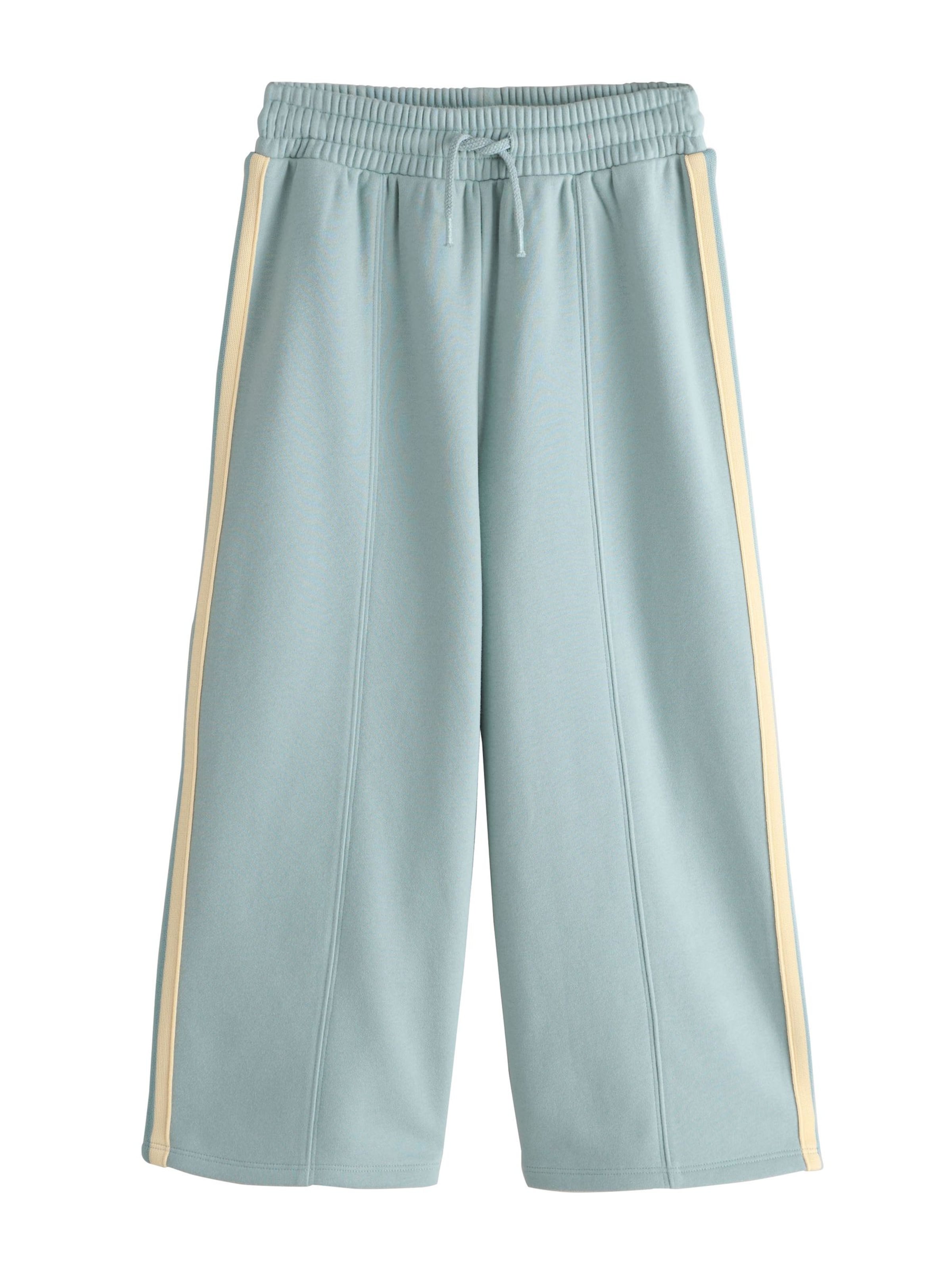 Next Wide leg Trousers in Green: front