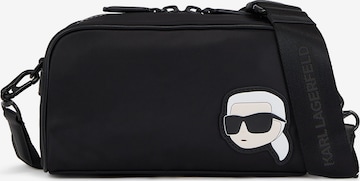 Borsa a tracolla 'Ikonik' di Karl Lagerfeld in nero: frontale