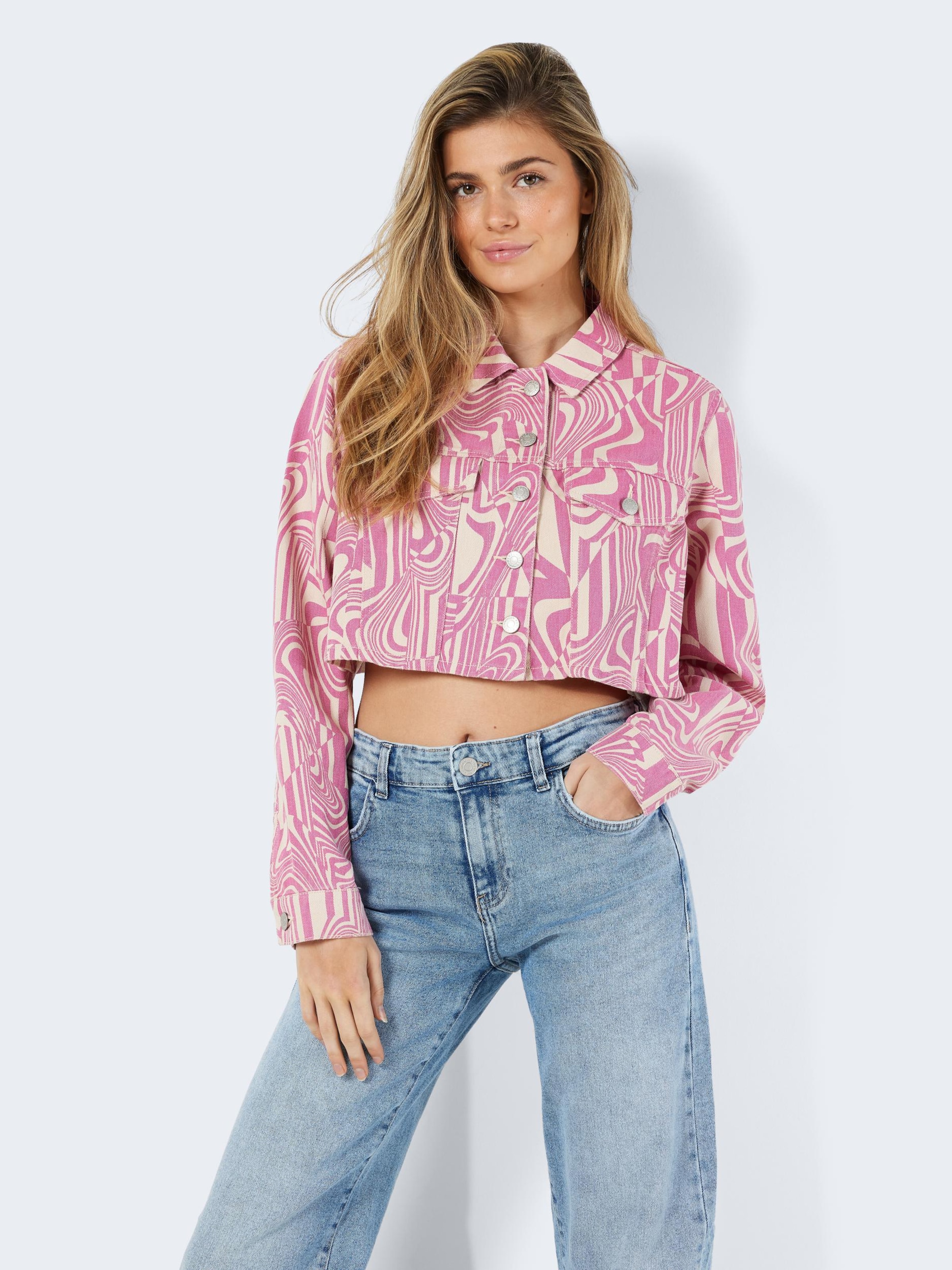 Veste en jean mauve hotsell