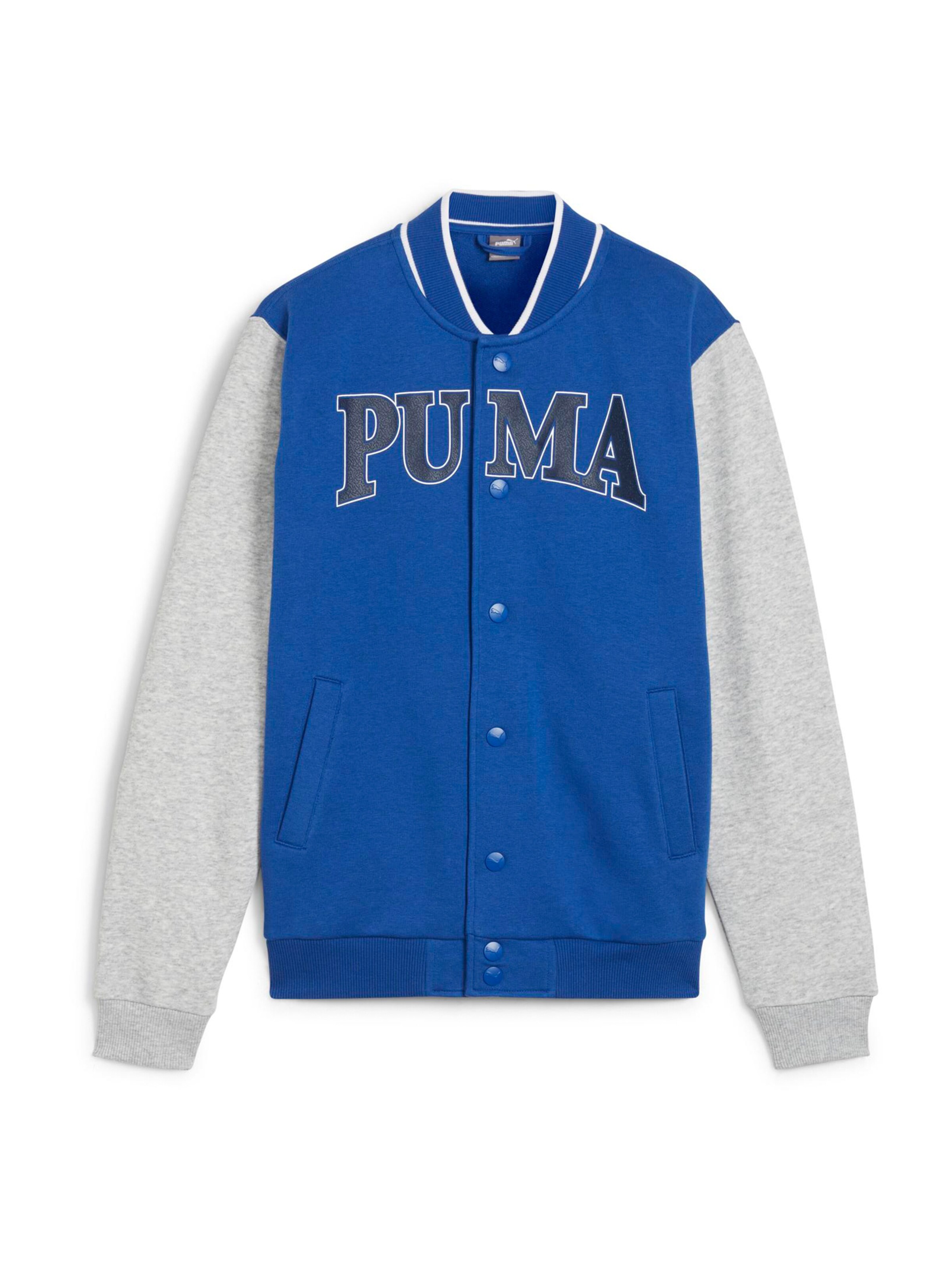 PUMA Zip-Up Hoodie 'SQUAD' in Blue: front